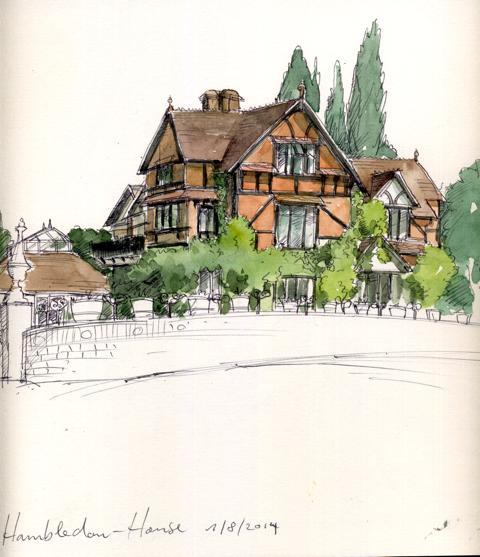 Hambledon House Bed & Breakfast Годалминг Екстериор снимка